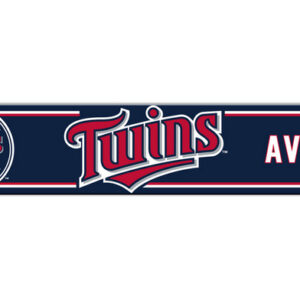 Minnesota Twins Sign 4x24 Plastic Street Style Alternate CO