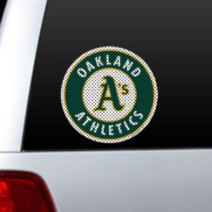 Oakland Athletics Window Film 12 Inch Die Cut CO