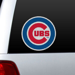 Chicago Cubs Window Film 12 Inch Die Cut CO