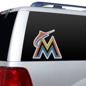Miami Marlins Window Film 12 Inch Die Cut