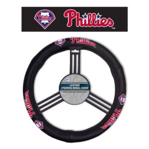 Philadelphia Phillies Steering Wheel Cover Leather CO
