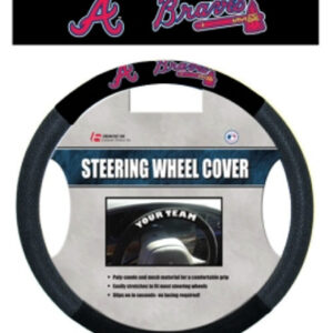 Atlanta Braves Steering Wheel Cover Mesh Style CO