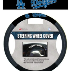 Los Angeles Dodgers Steering Wheel Cover Mesh Style CO