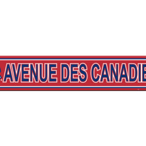 Montreal Canadiens Sign 4x24 Plastic Street Style CO