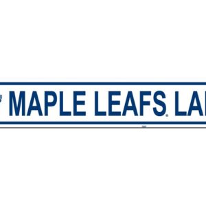 Toronto Maple Leafs Sign 4x24 Plastic Street Style CO