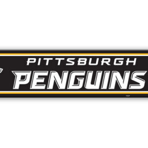 Pittsburgh Penguins Sign 4x24 Plastic Street Style CO