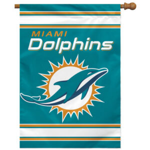 Miami Dolphins Banner 28x40 House Flag Style 2 Sided CO