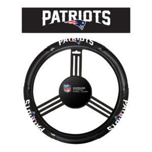 New England Patriots Steering Wheel Cover Massage Grip Style CO