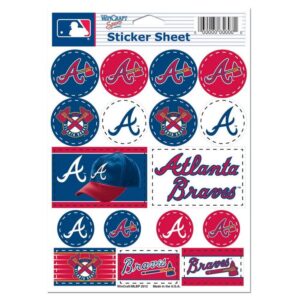 Atlanta Braves Decal Sheet 5x7 Vinyl