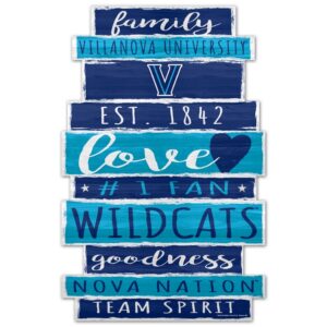 Villanova Wildcats Sign 11x17 Wood Family Word
