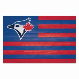 Toronto Blue Jays Sign 11x17 Wood Flag