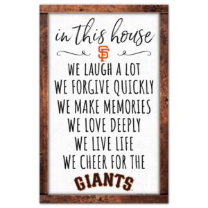 San Francisco Giants Sign 11x17 Wood In This House