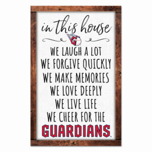 Cleveland Guardians Sign 11x17 Wood In This House