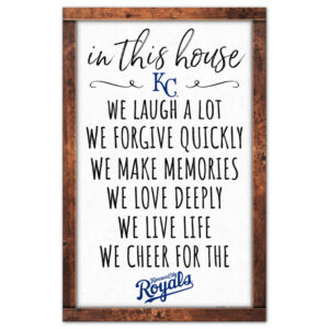 Kansas City Royals Sign 11x17 Wood In This House
