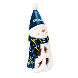 Los Angeles Rams Statue 8 Inch LED Snowman