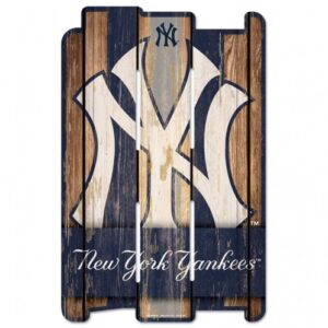 New York Yankees Sign 11x17 Wood Fence Style