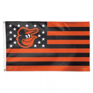 Baltimore Orioles Flag 3x5 Deluxe Style Stars and Stripes Design