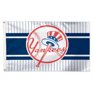 New York Yankees Flag 3x5 Deluxe Style Pinstripe Alternate