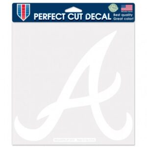 Atlanta Braves Decal 8x8 Die Cut White A