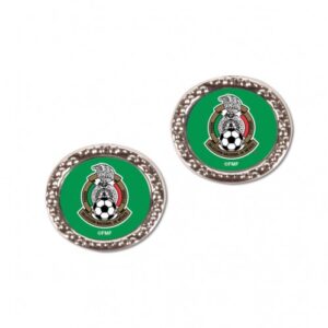 Mexican National Soccer Earrings Post Style