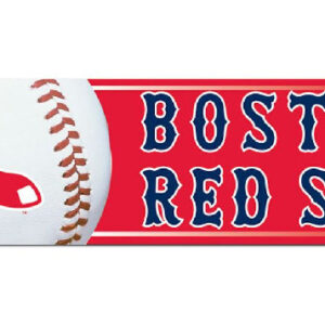 Boston Red Sox Bumper Sticker - Red Background