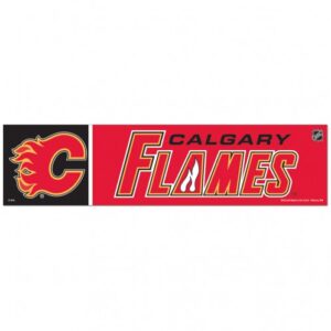 Calgary Flames Decal 3x12 Bumper Strip Style