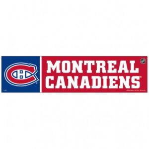 Montreal Canadiens Decal 3x12 Bumper Strip Style