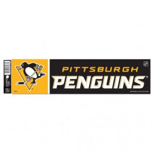 Pittsburgh Penguins Decal 3x12 Bumper Strip Style