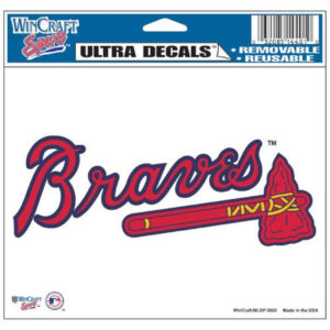 Atlanta Braves Decal 5x6 Ultra Color