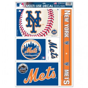 New York Mets Decal 11x17 Multi Use 5 Piece