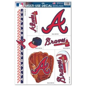Atlanta Braves Decal 11x17 Multi Use 5 Piece
