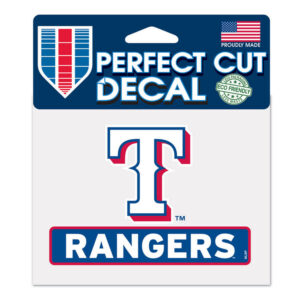 Texas Rangers Decal 4.5x5.75 Perfect Cut Color