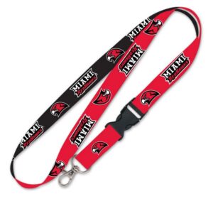 Miami of Ohio Redhawks Lanyard with Detachable Buckle 3/4"