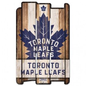 Toronto Maple Leafs Sign 11x17 Wood Fence Style