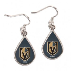 Vegas Golden Knights Earrings Tear Drop Style
