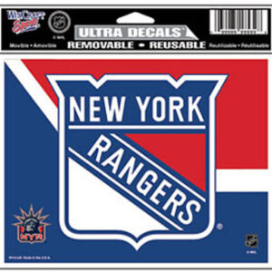 New York Rangers Decal 5x6 Ultra Color
