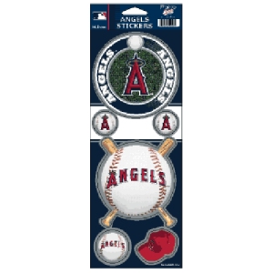 Los Angeles Angels Decal 4x11 Die Cut Prismatic Style