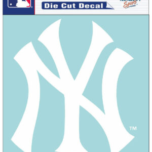 New York Yankees Decal 8x8 Die Cut White