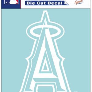 Los Angeles Angels Decal 8x8 Perfect Cut White