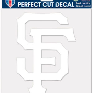 San Francisco Giants Decal 8x8 Die Cut White