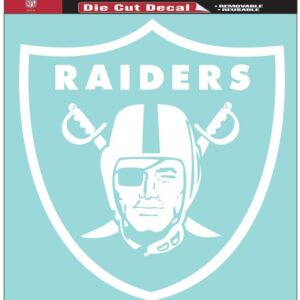 Las Vegas Raiders Decal 8x8 Die Cut White