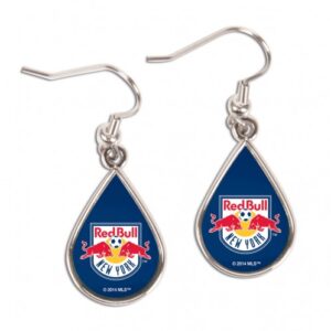 New York Red Bulls Earrings Tear Drop Style