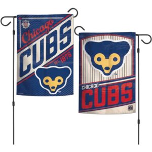 Chicago Cubs Flag 12x18 Garden Style 2 Sided Cooperstown