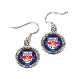New York Red Bulls Earrings Round Style
