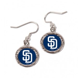 San Diego Padres Earrings Round Design