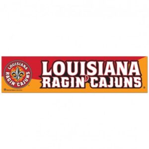 Louisiana-Lafayette Ragin Cajuns Decal 3x12 Bumper Strip Style