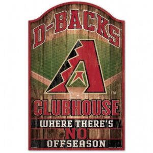 Arizona Diamondbacks Sign 11x17 Wood Fan Cave Design