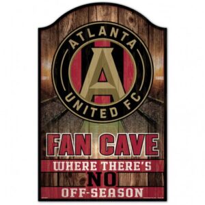 Atlanta United FC Sign 11x17 Wood Fan Cave Design