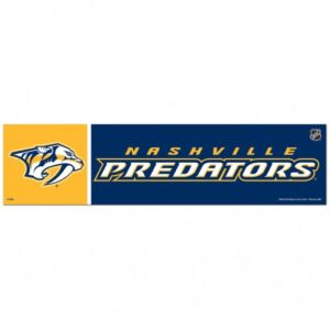 Nashville Predators Decal 3x12 Bumper Strip Style