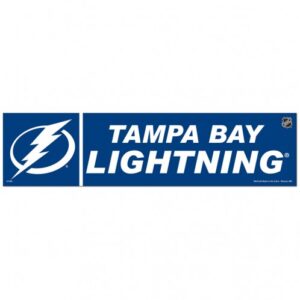 Tampa Bay Lightning Decal 3x12 Bumper Strip Style